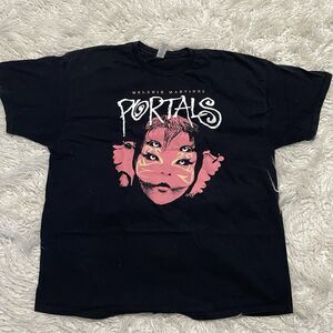 Melanie Martinez Portals Album Fairy Poster T-Shirt Size 2XL Black And Pink